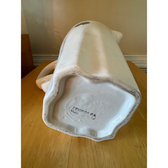 White Pitcher Destin Handcrafted in Portugal - Picture 3 of 6